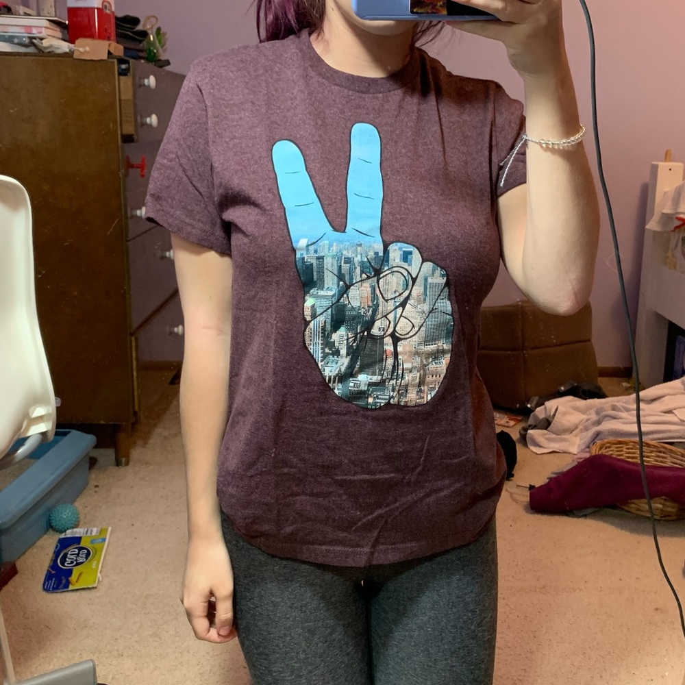 Peace sign city shirt